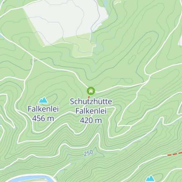 Map of Schutzhütte Falkenlei