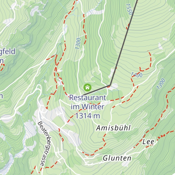 Map of Restaurant im Winter