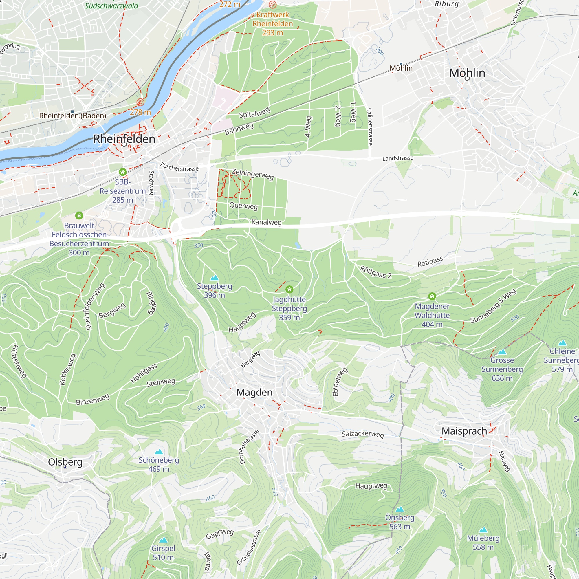Jagdhütte Steppberg map