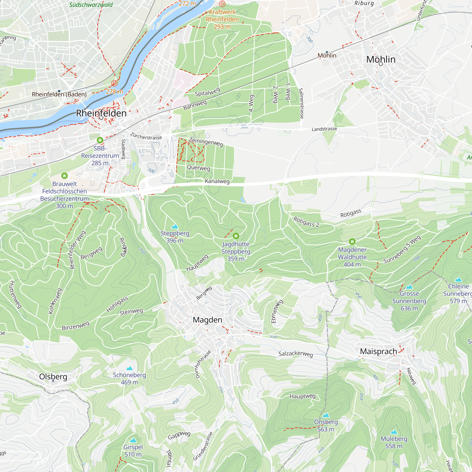 Jagdhütte Steppberg map