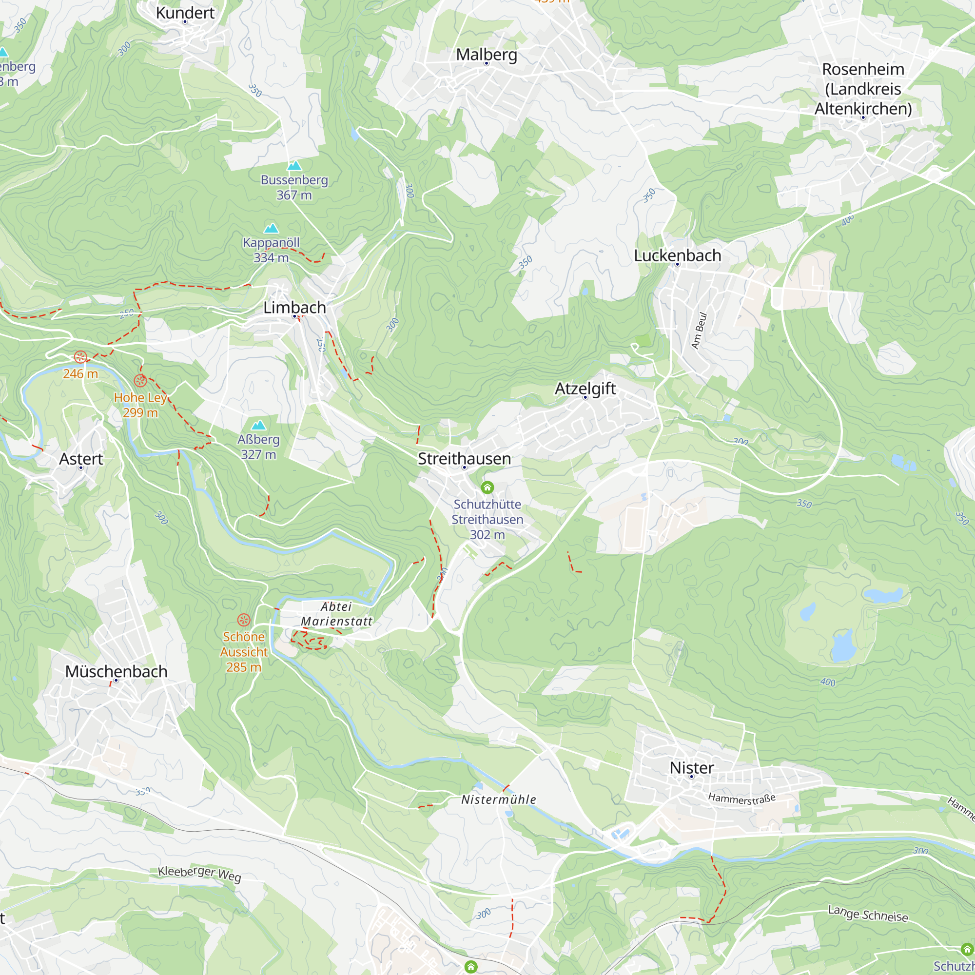 Schutzhütte Streithausen map