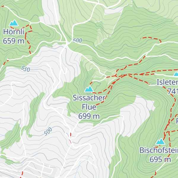 Map of Sissacher Flue