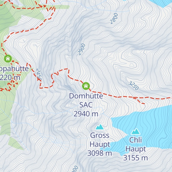 Map of Domhütte SAC