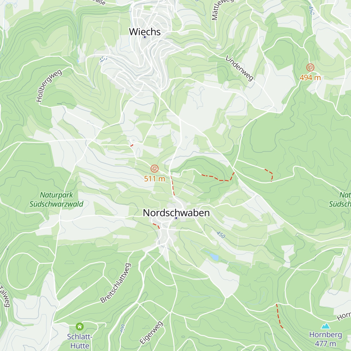 Schutzhütte Altreb map