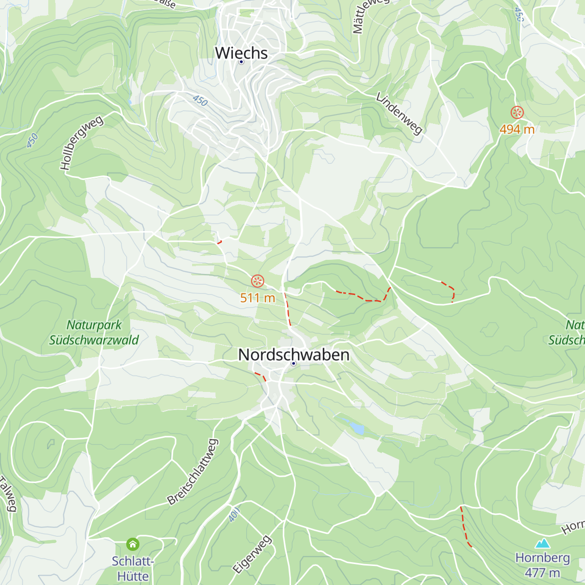 Schutzhütte Altreb map
