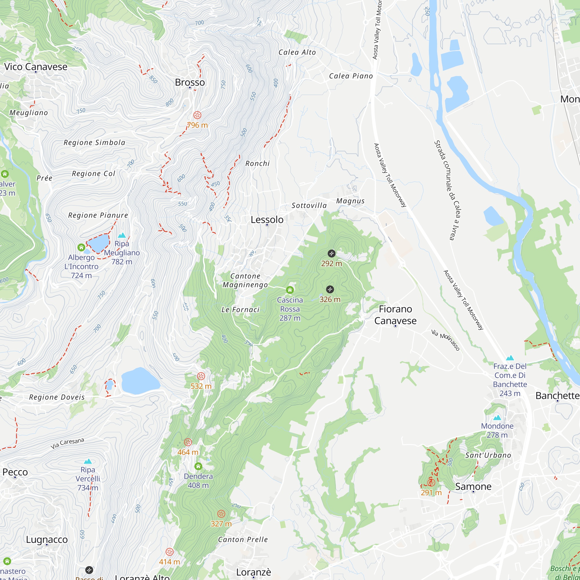 Cascina Rossa map