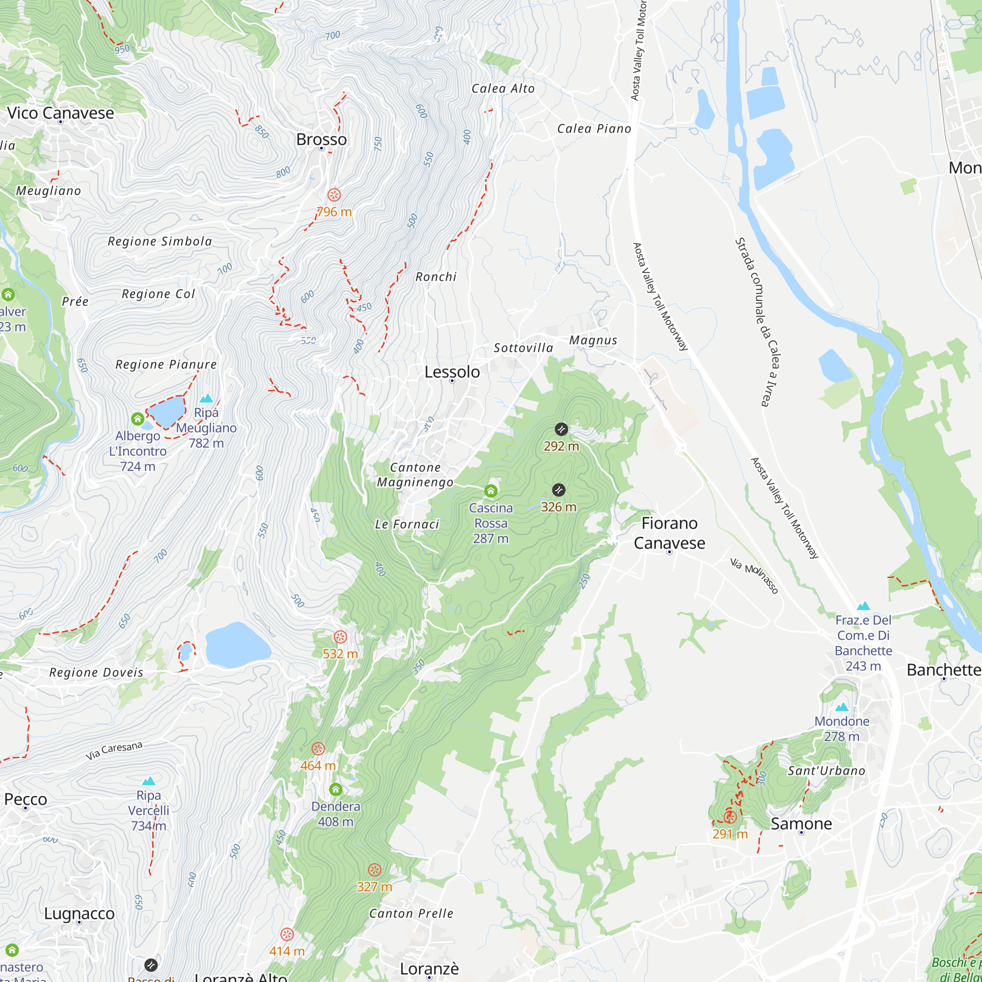 Cascina Rossa map