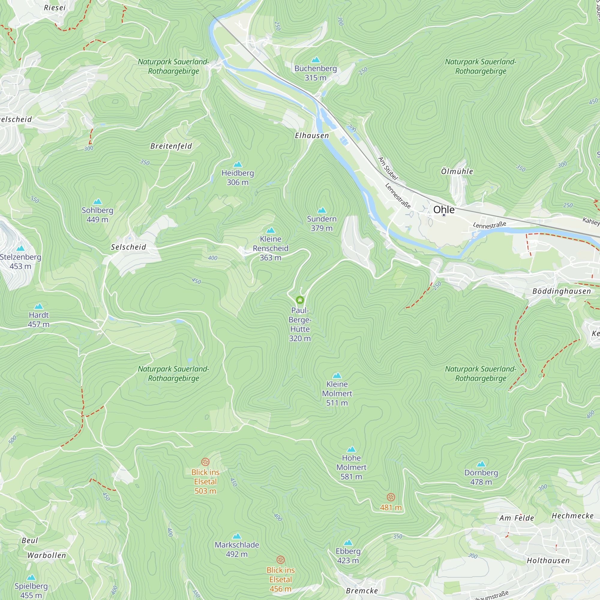 Paul-Berge-Hütte map
