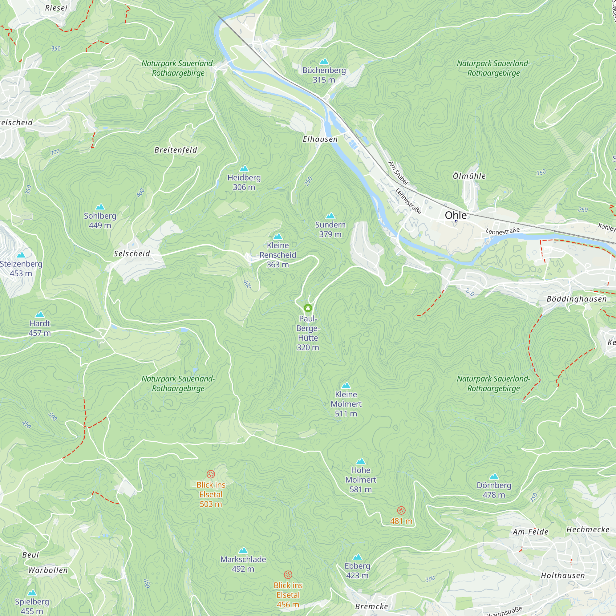 Paul-Berge-Hütte map