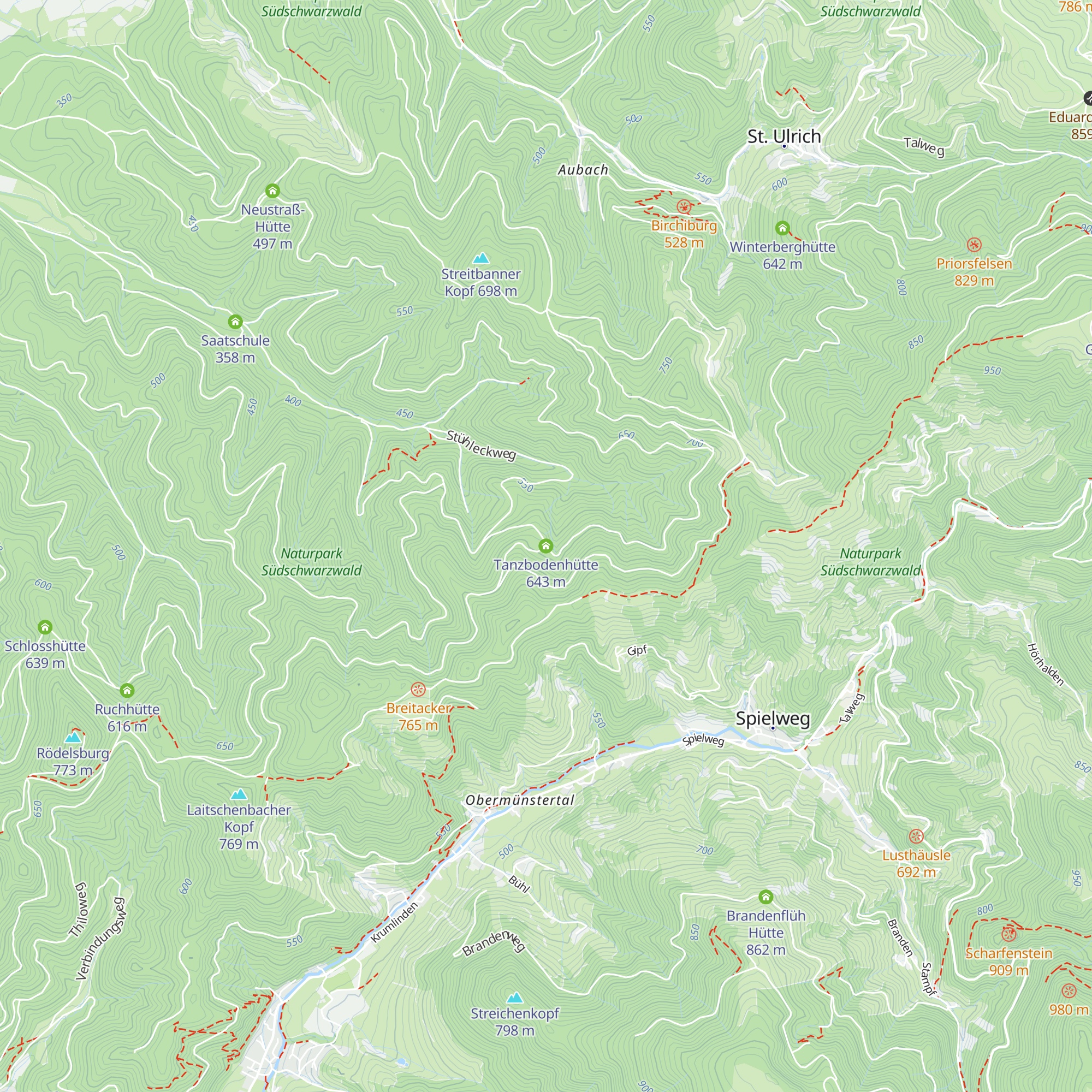 Tanzbodenhütte map