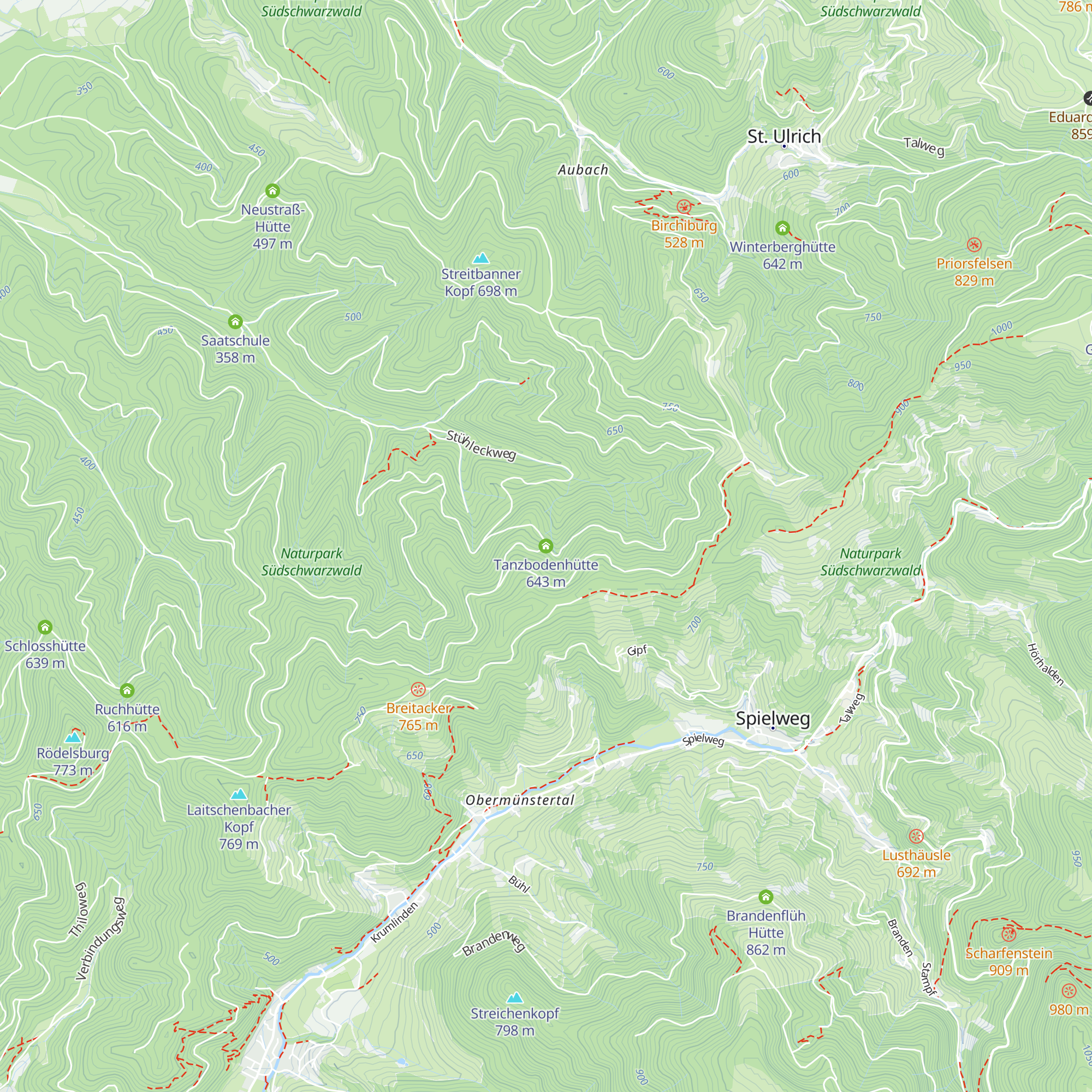 Tanzbodenhütte map