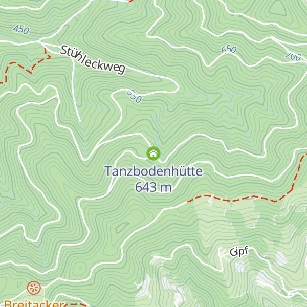 Map of Tanzbodenhütte