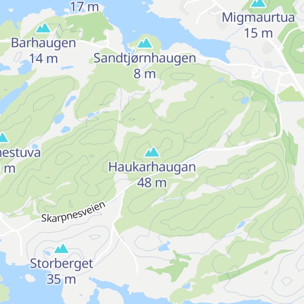 Map of Haukarhaugan