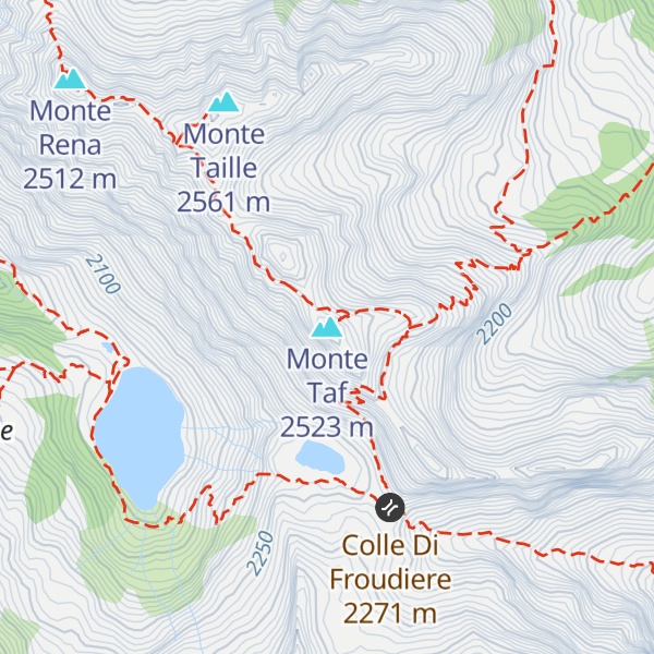 Map of Monte Taf