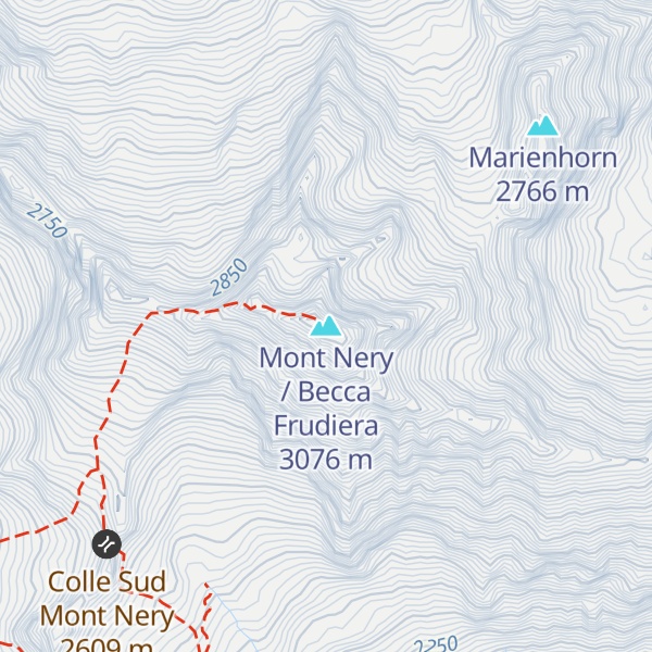 Map of Mont Nery / Becca Frudiera