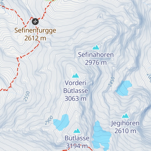 Map of Vorderi Bütlasse