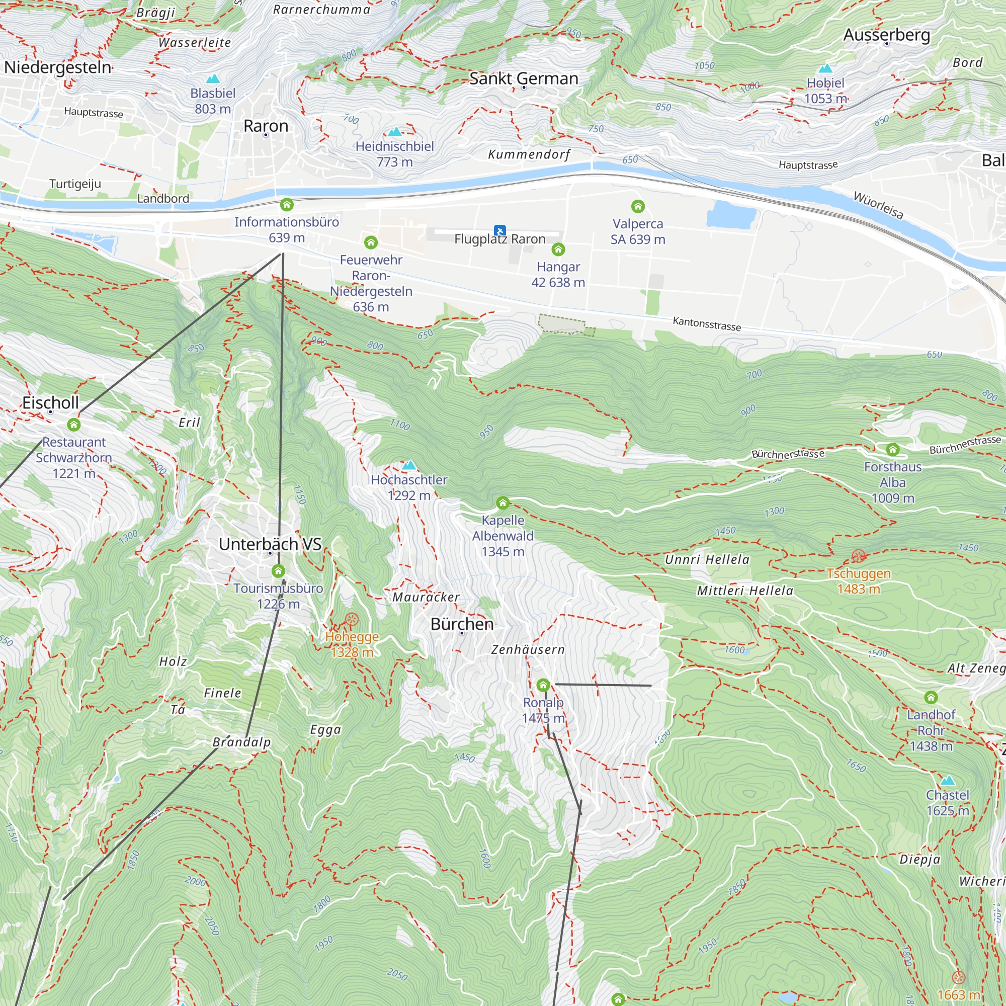 Kapelle Albenwald map