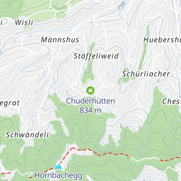 Map of Chuderhütten