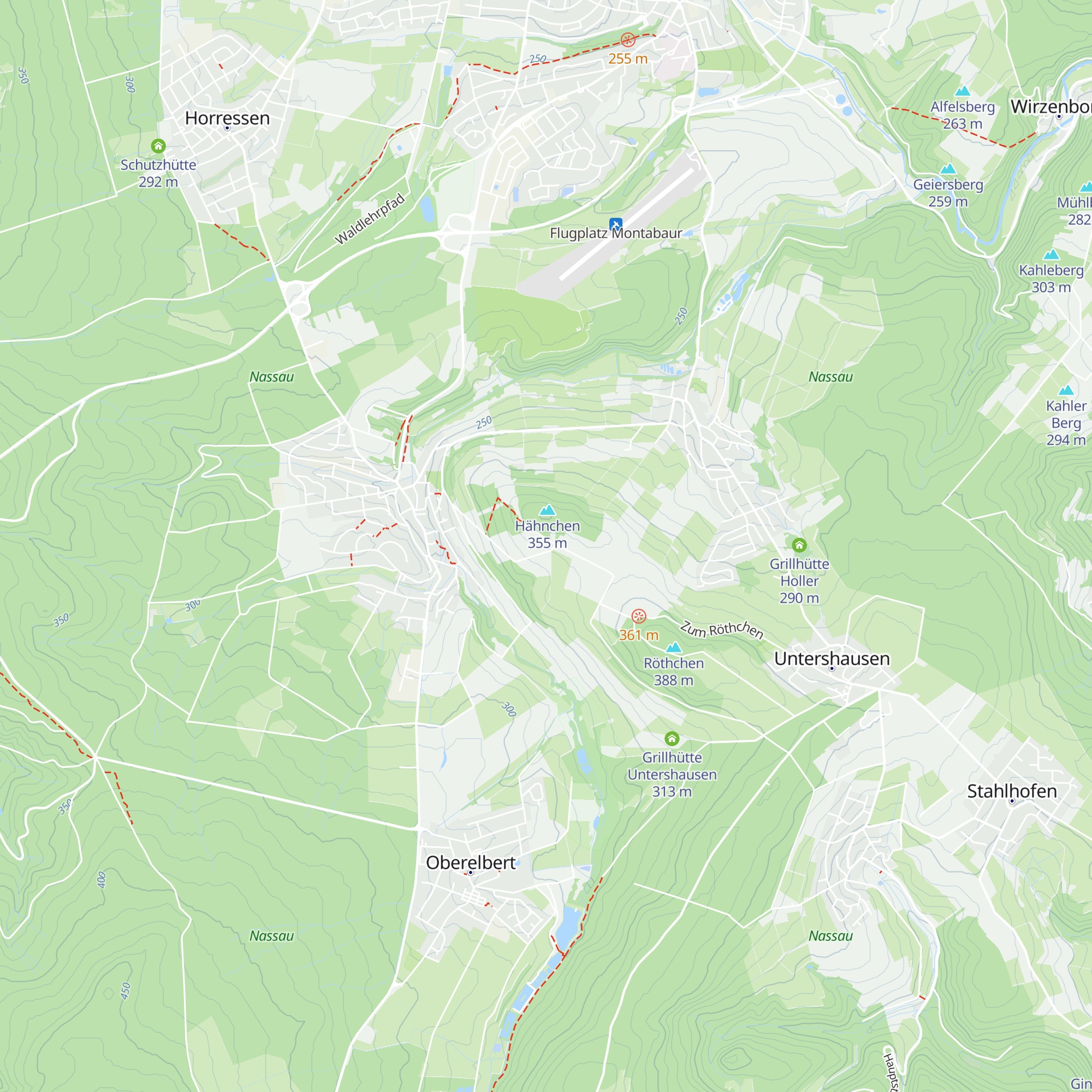 Grillhütte Niederelbert map