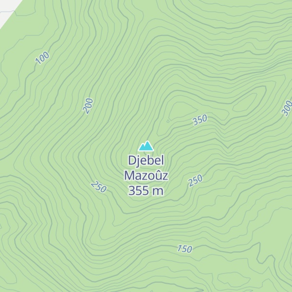 Map of Djebel Mazoûz
