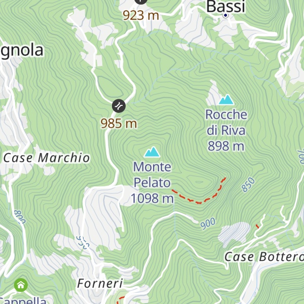 Map of Monte Pelato