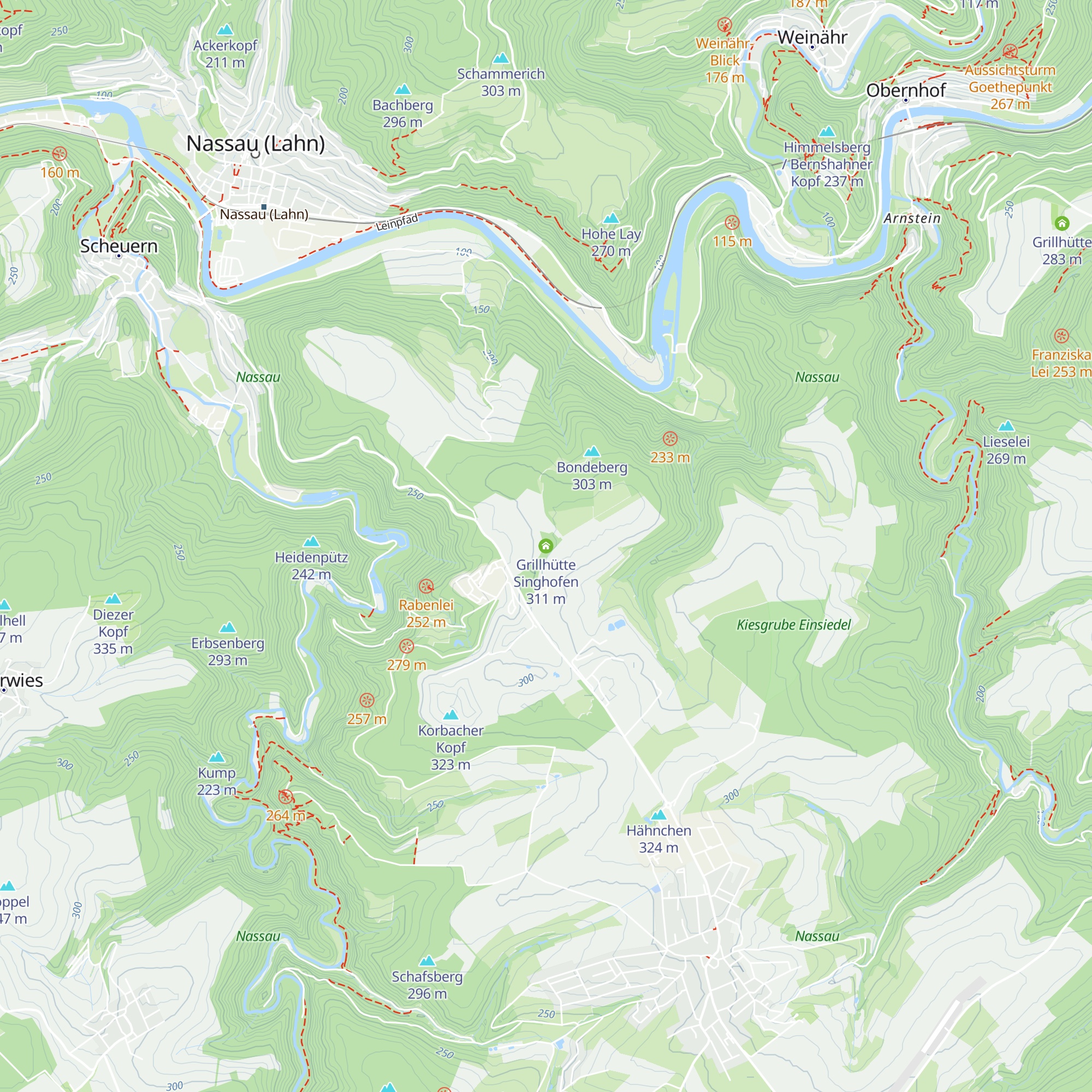 Grillhütte Singhofen map