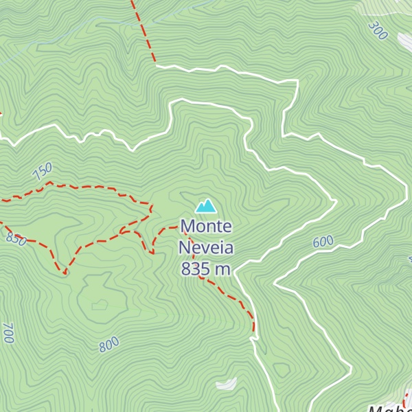 Map of Monte Neveia