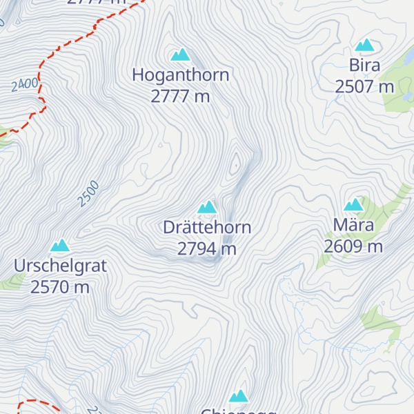 Map of Drättehorn