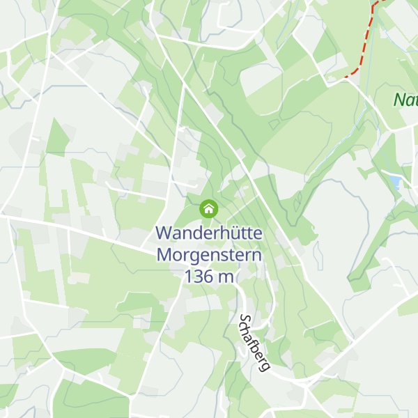 Map of Wanderhütte Morgenstern