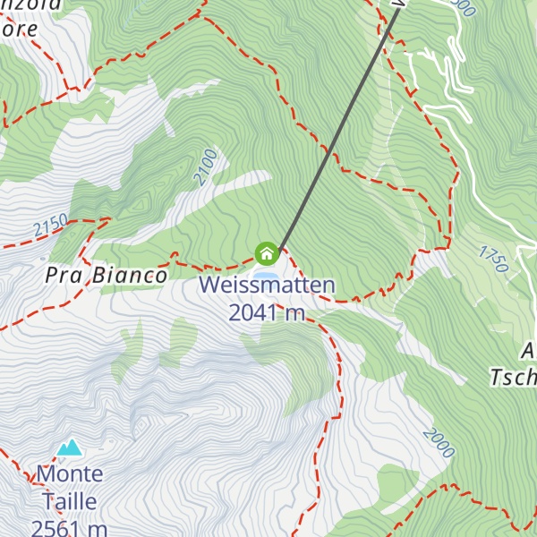 Map of Rifugio Mollino - Casa Capriata