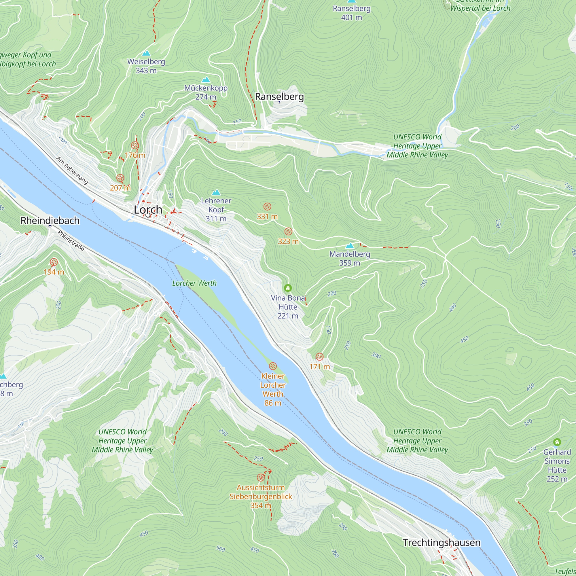 Vina Bona Hütte map