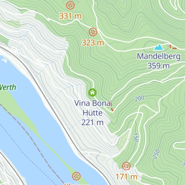 Map of Vina Bona Hütte