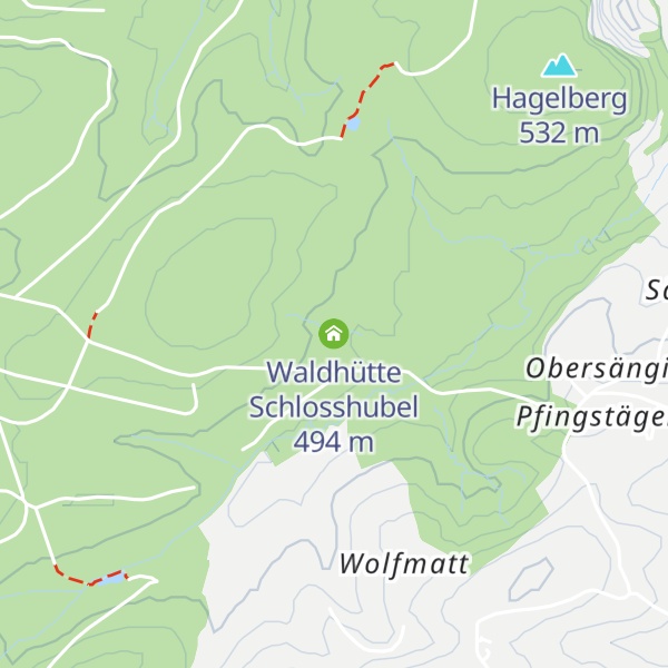 Map of Waldhütte Schlosshubel