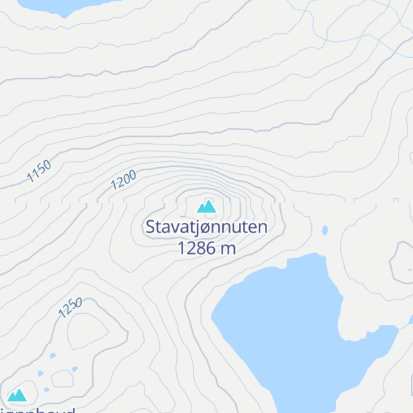 Map of Stavatjønnuten