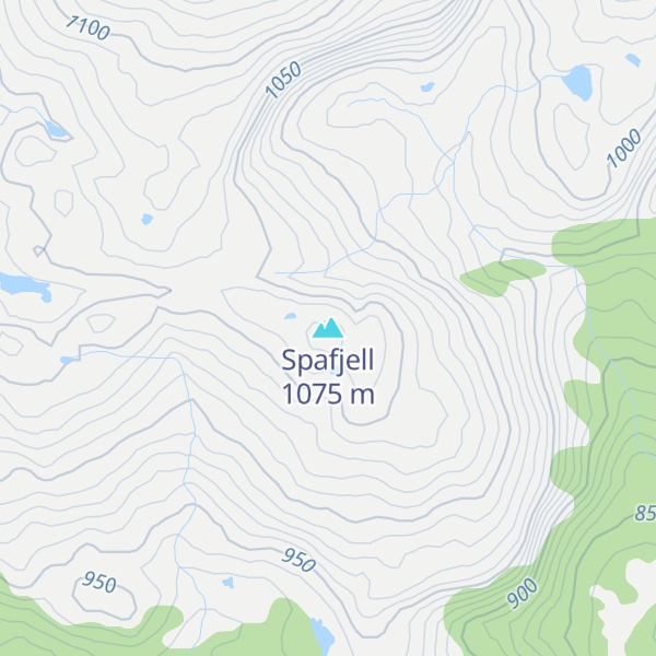 Map of Spafjell