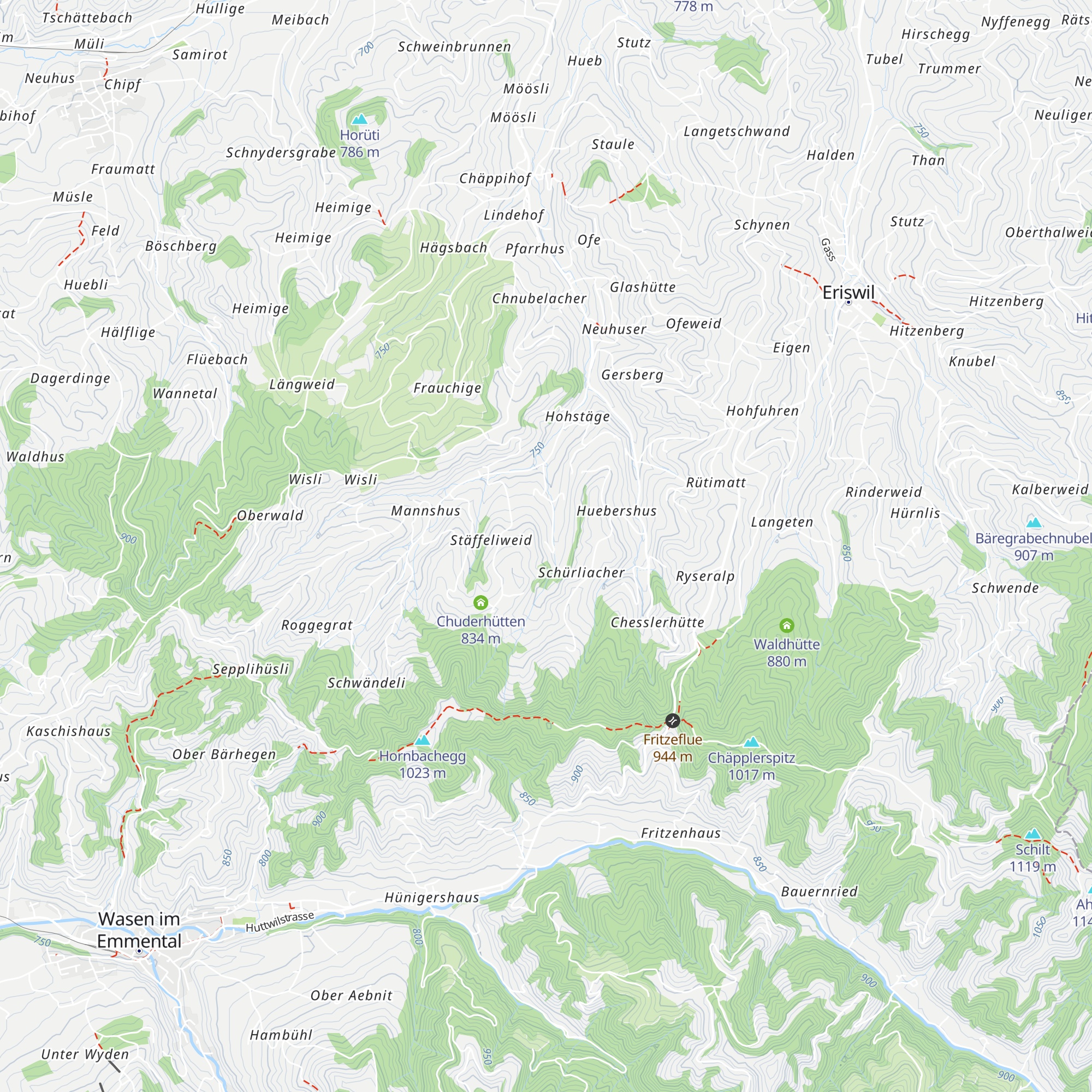 Ferienheim Melli map