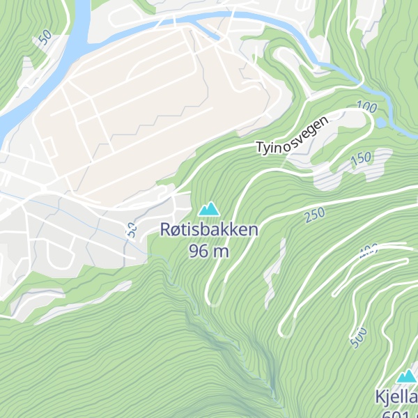 Map of Røtisbakken