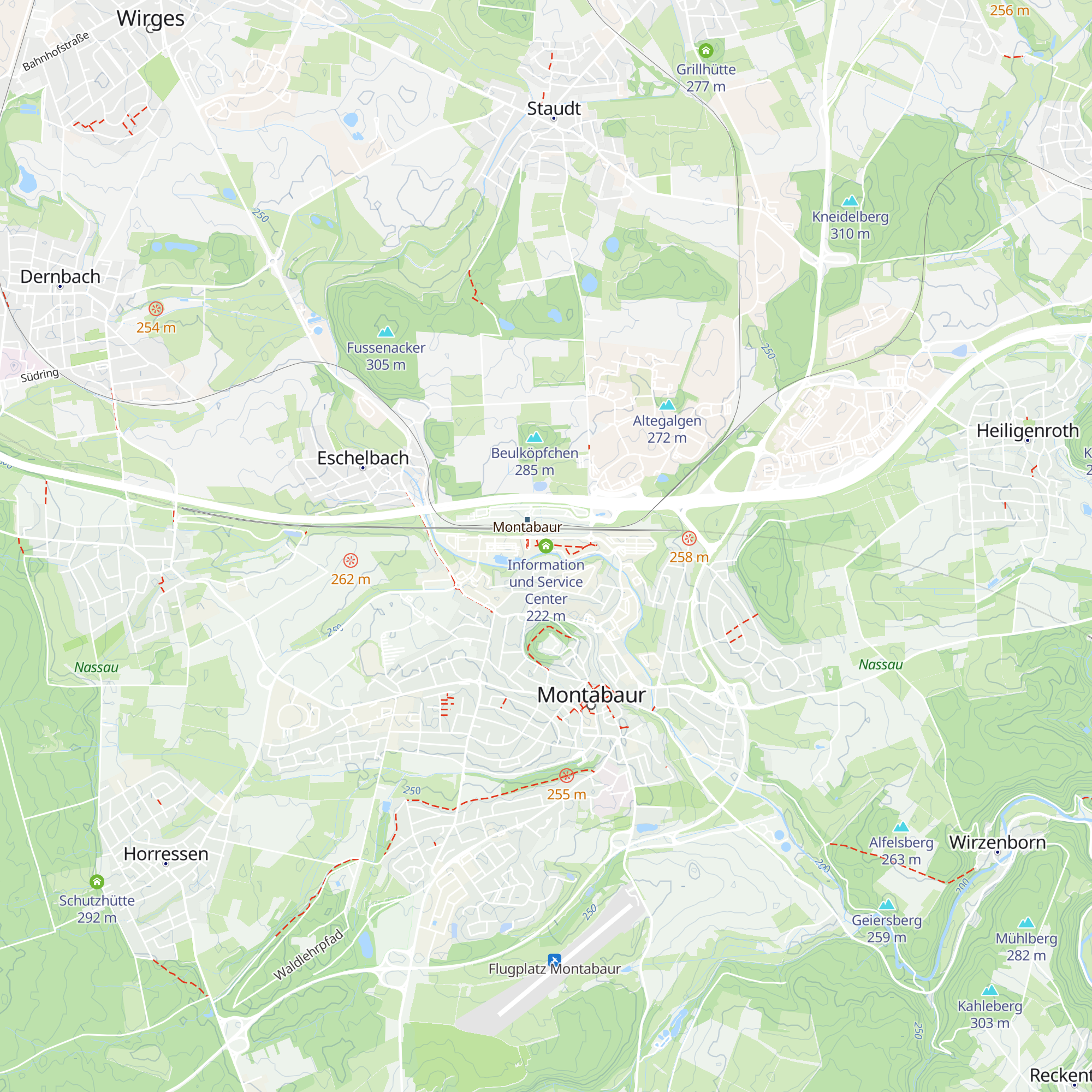 Information und Service Center map