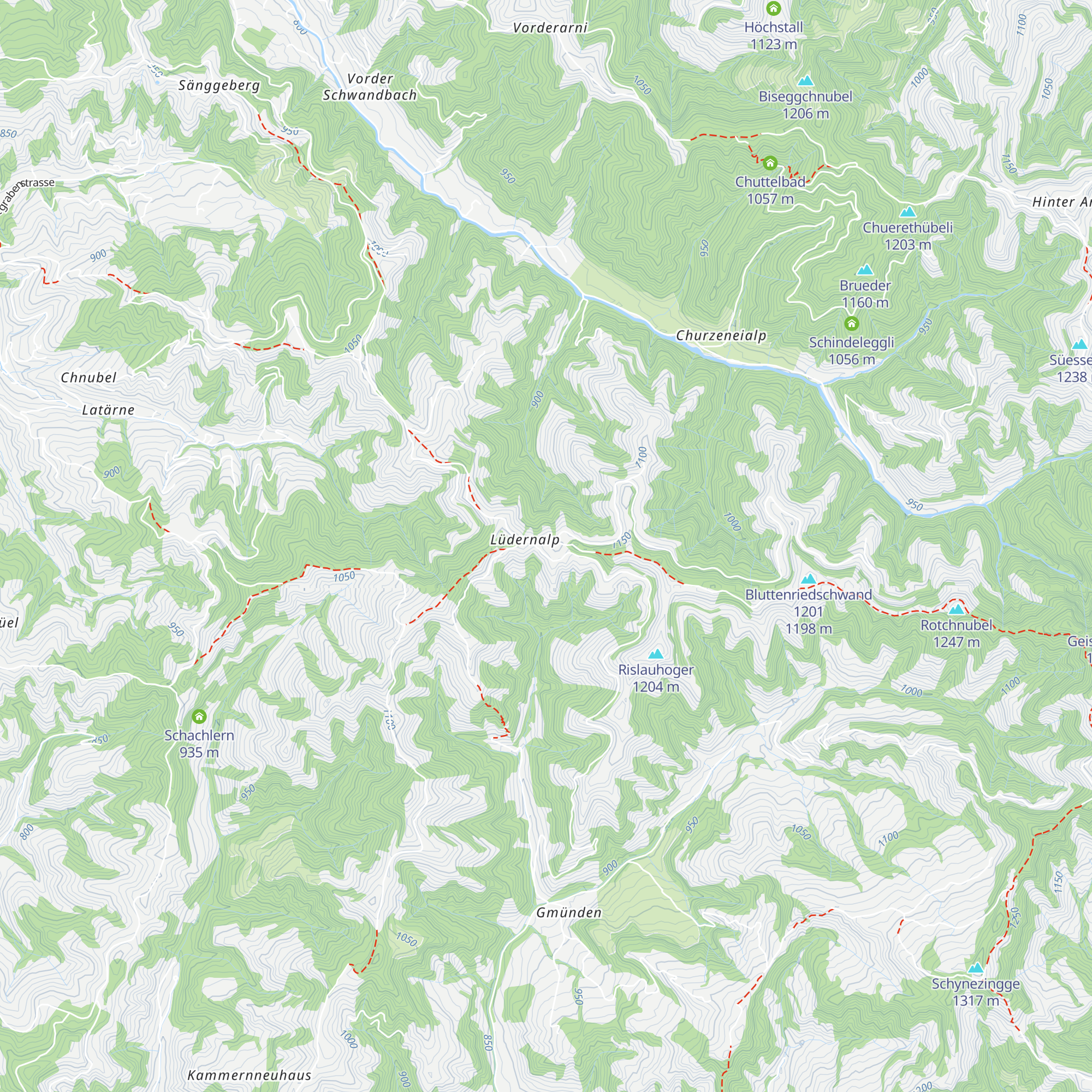 Bärnsicht Panorama Hotel Lüderenalp map