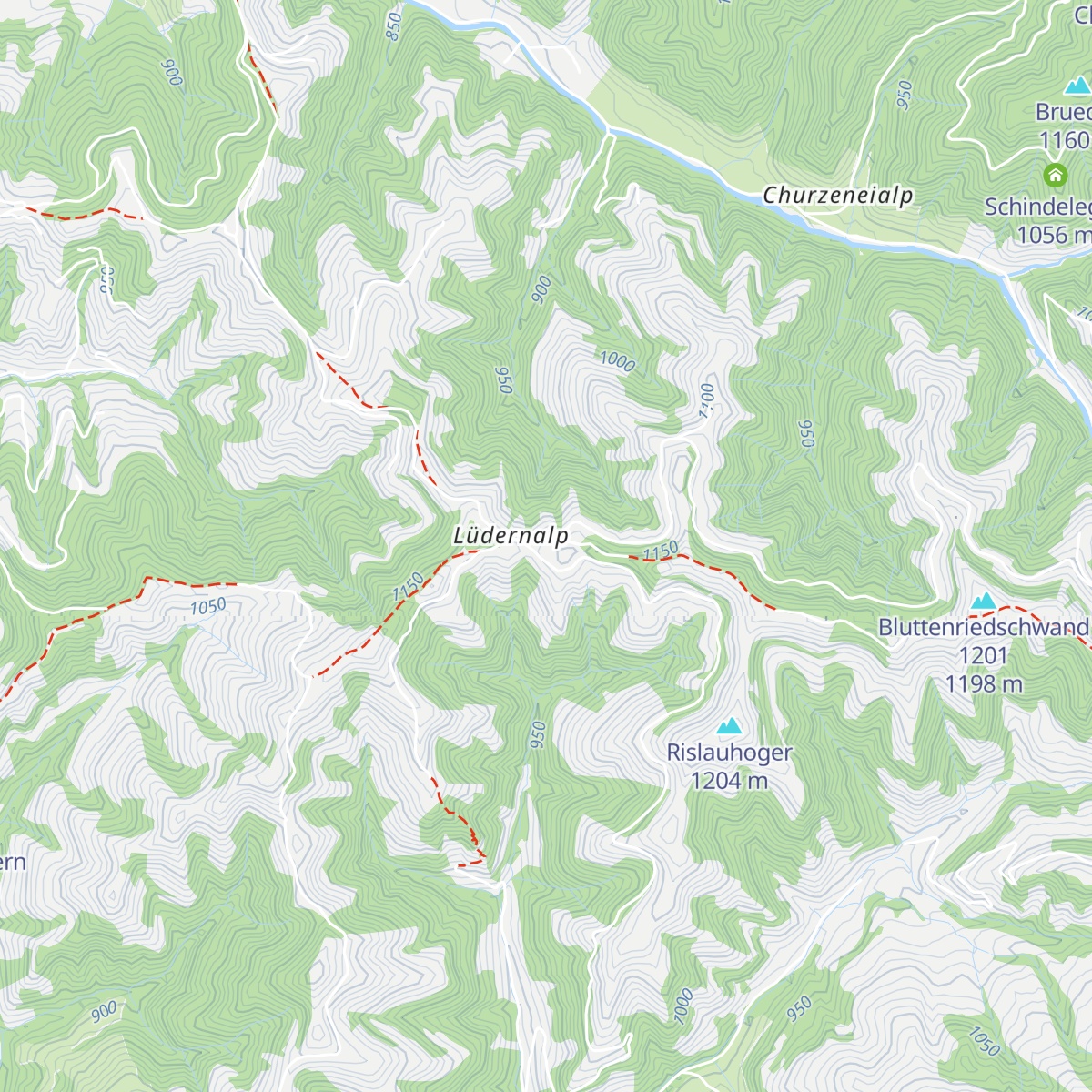 Bärnsicht Panorama Hotel Lüderenalp map