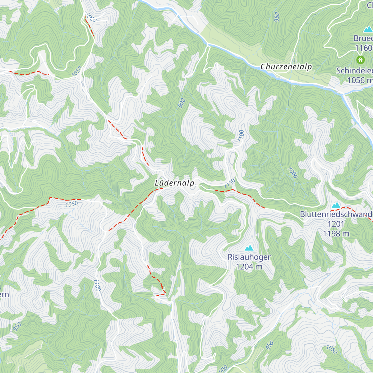 Bärnsicht Panorama Hotel Lüderenalp map