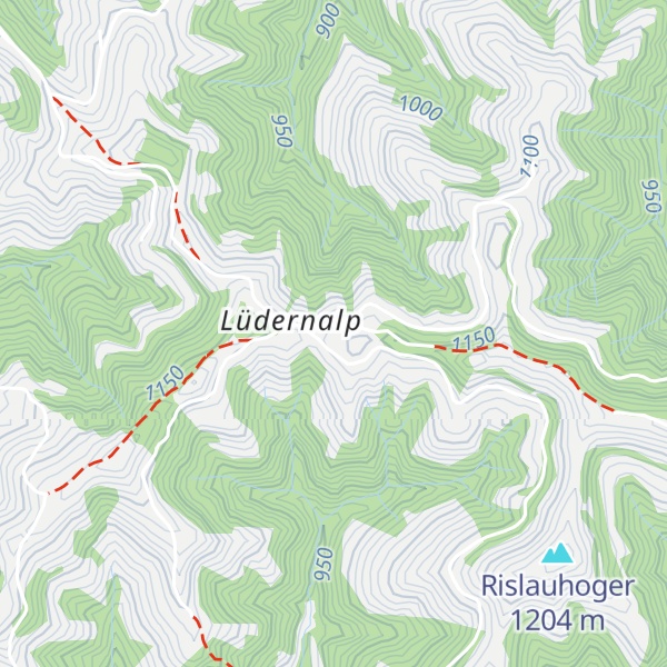 Map of Bärnsicht Panorama Hotel Lüderenalp