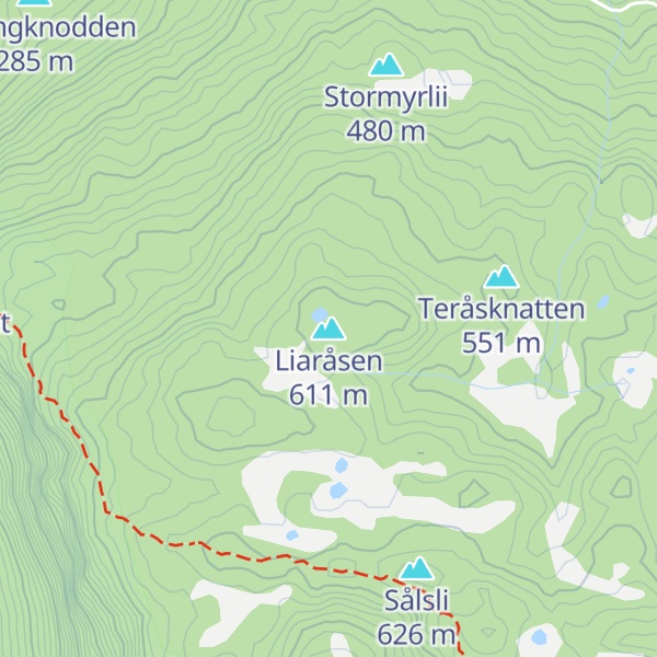 Map of Liaråsen