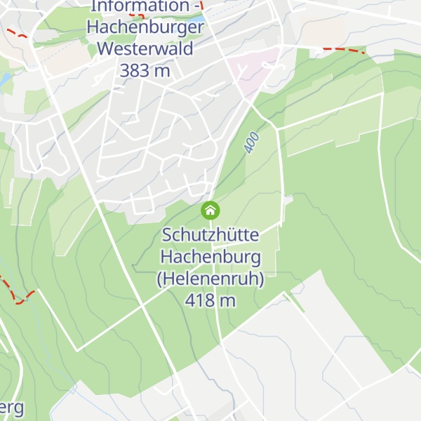 Map of Schutzhütte Hachenburg (Helenenruh)
