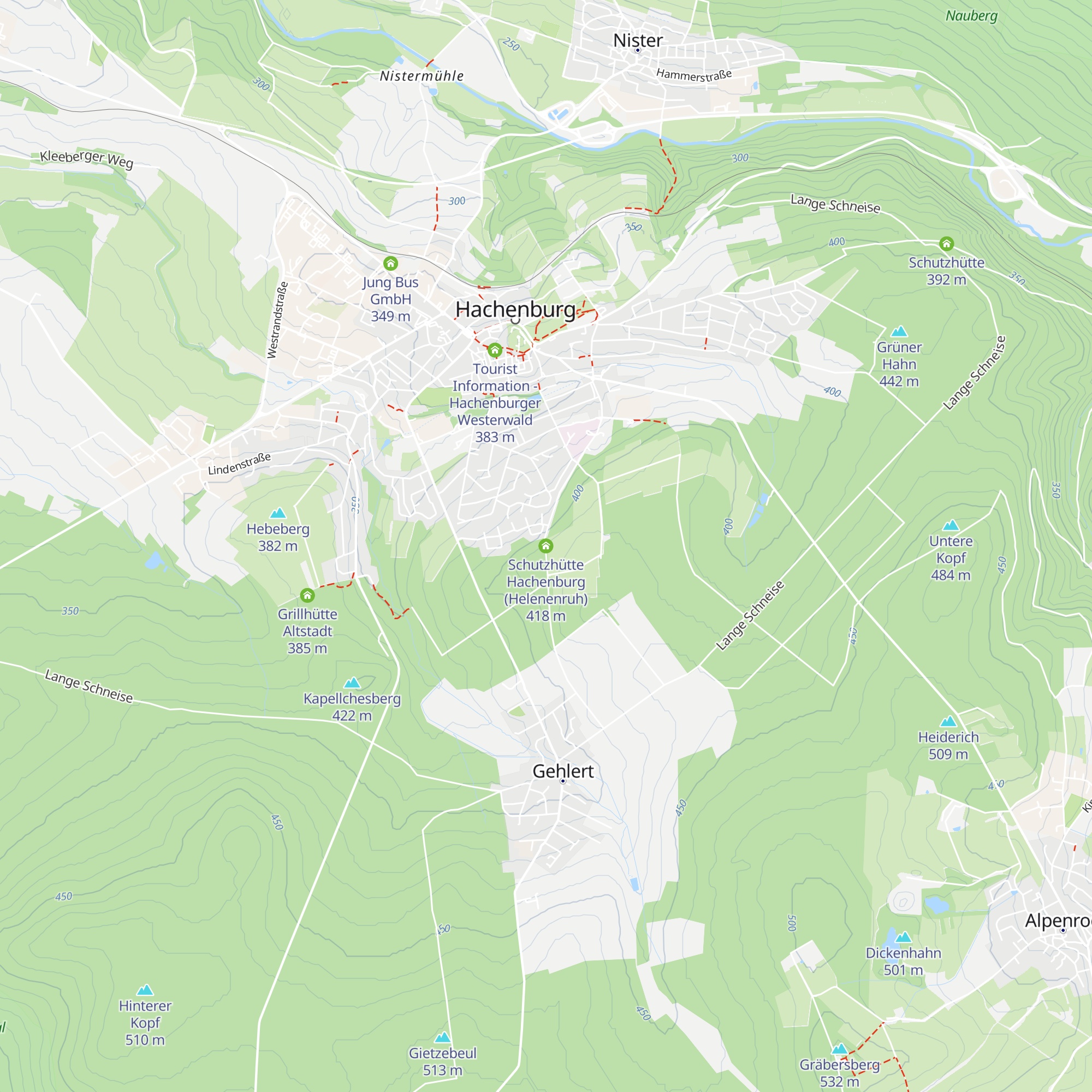 Schutzhütte Hachenburg (Helenenruh) map