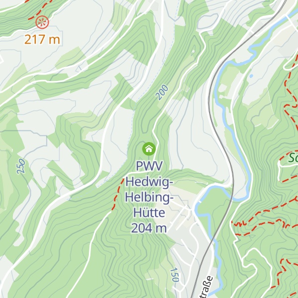 Map of PWV Hedwig-Helbing-Hütte