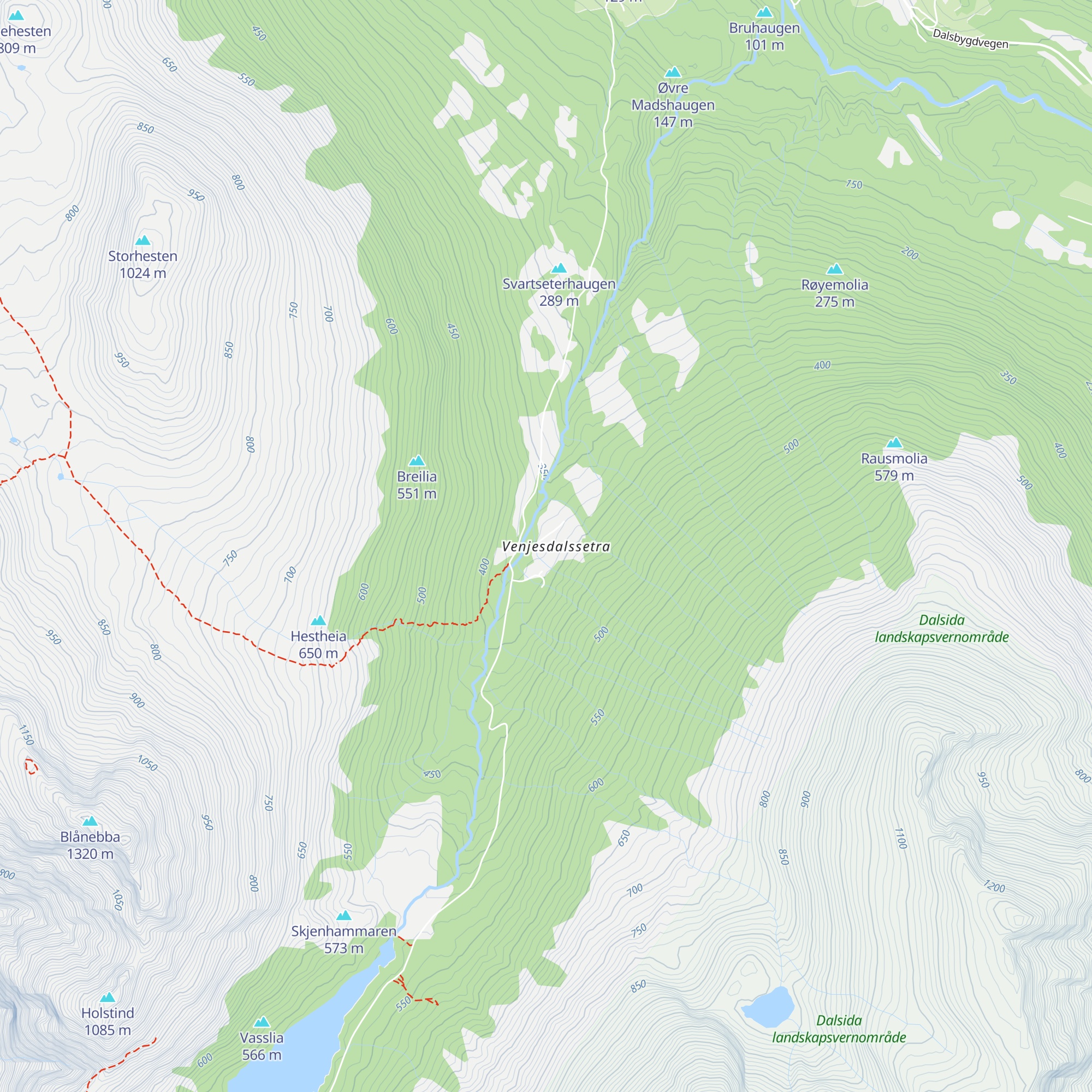 Venjesdalsbu map