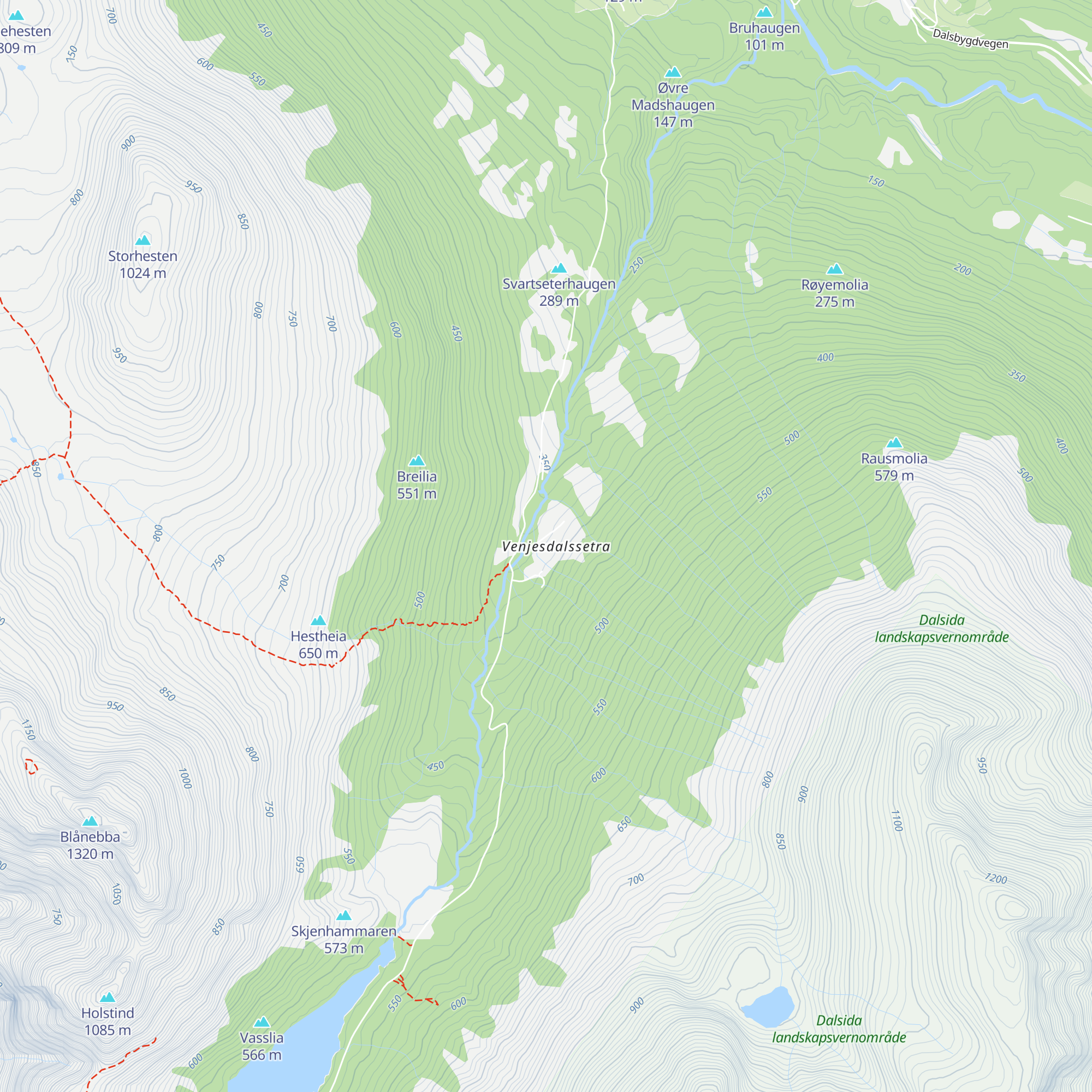 Venjesdalsbu map