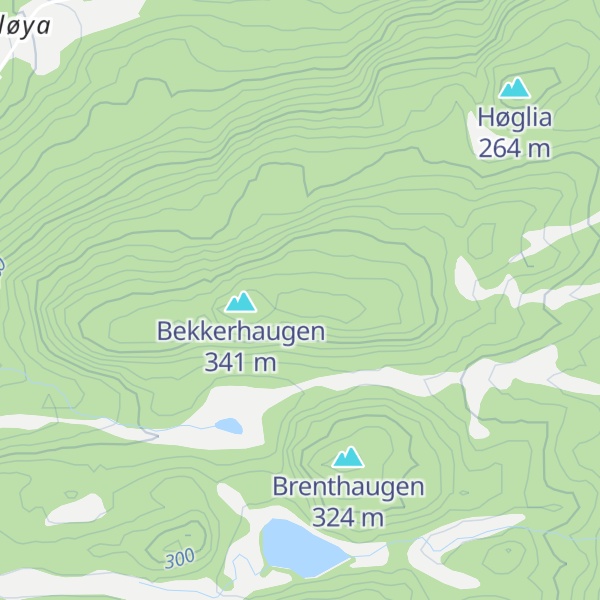 Map of Slettbakken