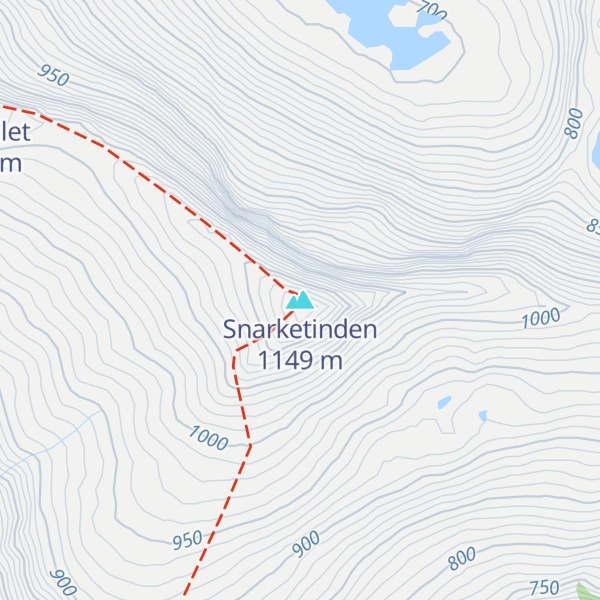 Map of Snarketinden